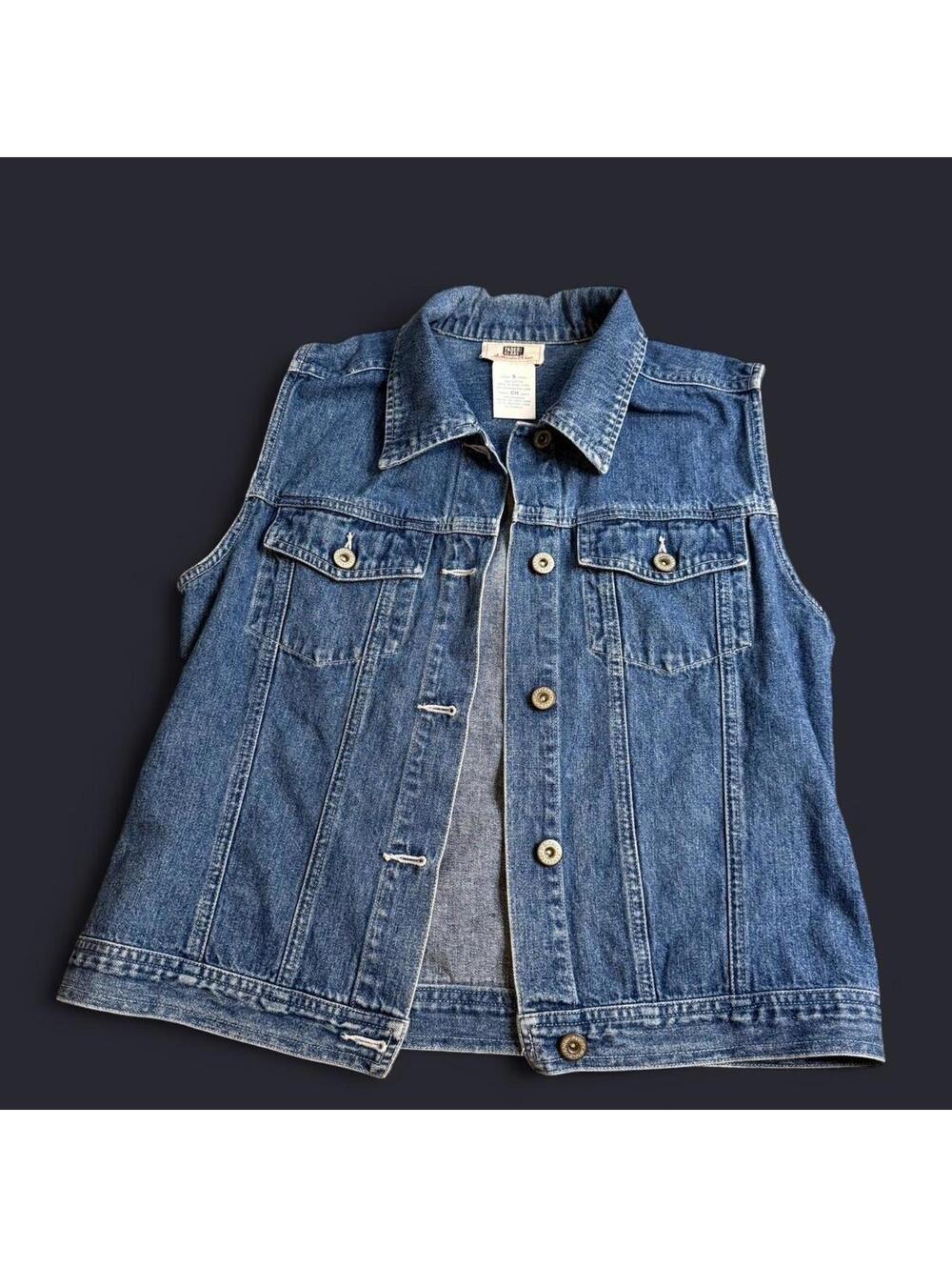 Faded Glory Women's Denim Vest - Size Small